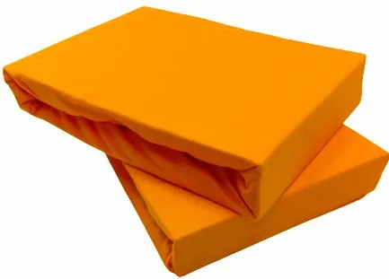Posteľná plachta jersey oranžová TiaHome - 200x220cm