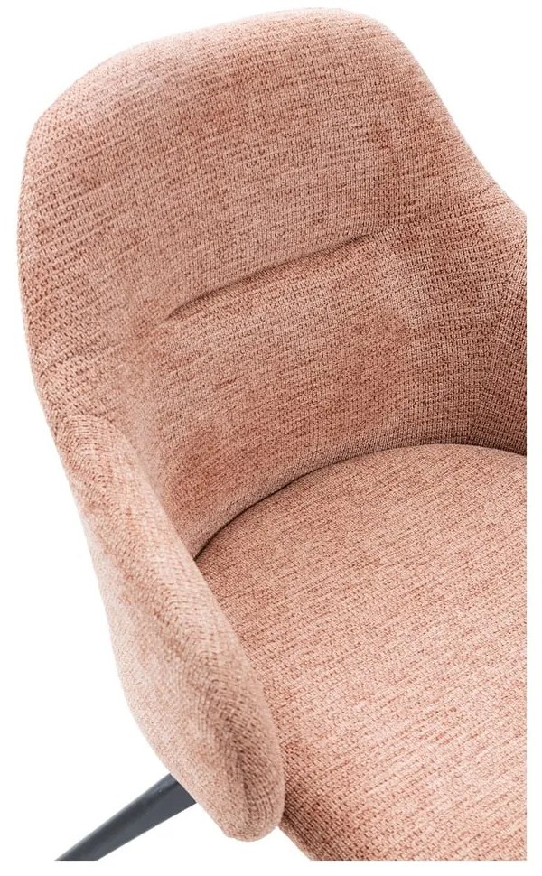 Svetlohnedé čalúnené jedálenské kreslá v súprave s podrúčkami 2 ks Tamara – Marckeric