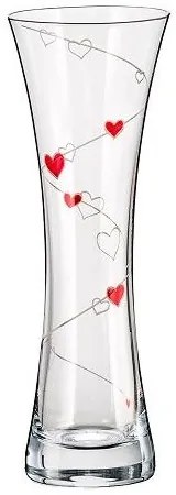Crystalex sklenená váza Love 19,5 cm 1KS