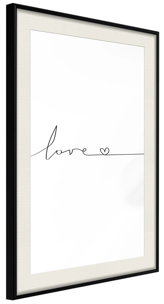 Artgeist Plagát - Love Everywhere [Poster] Veľkosť: 30x45, Verzia: Zlatý rám