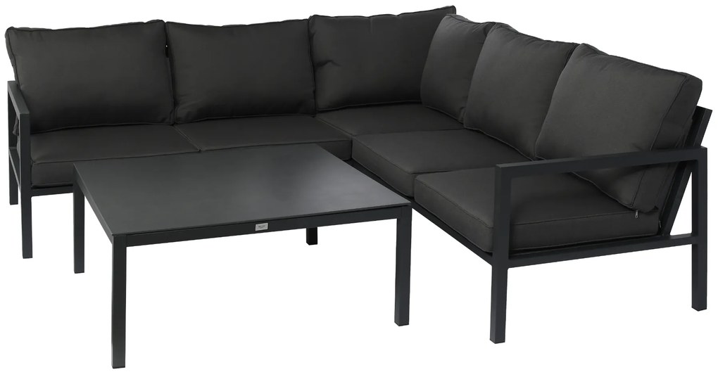 Luxusní rohová sedačka na terasu Manolo114 + konferenční stolek