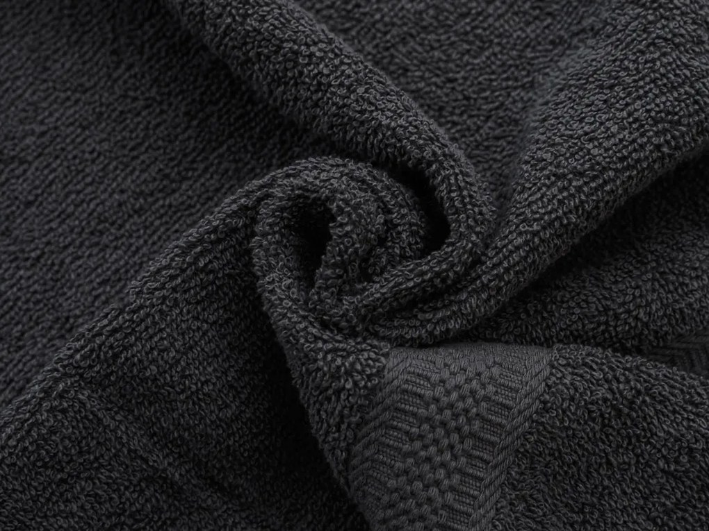 Uterák BIBAZ 50x100 cm, antracitový, 100% bavlna