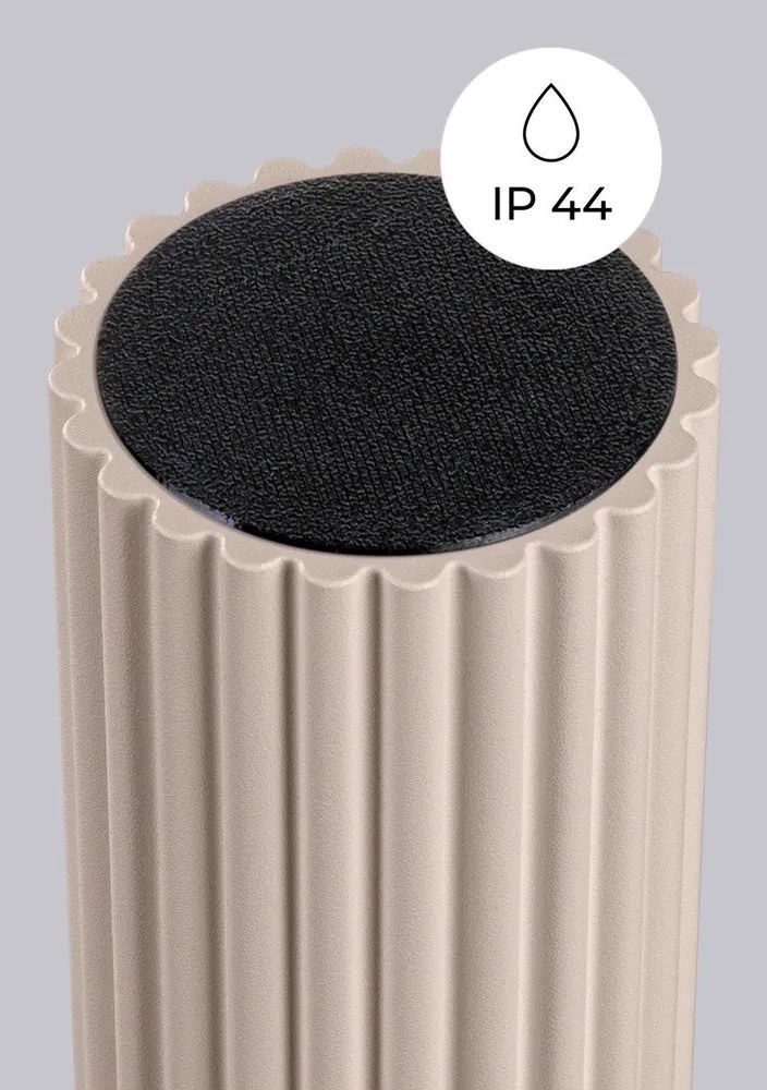 Taupe stropné svietidlo so skleneným tienidlom ø 12 cm Orbital – Sollux