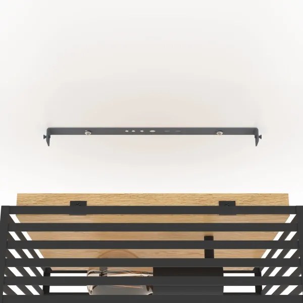 Eglo 390163 - Stropné svietidlo CIDRAZ 2xE27/40W/230V čierna/hnedá