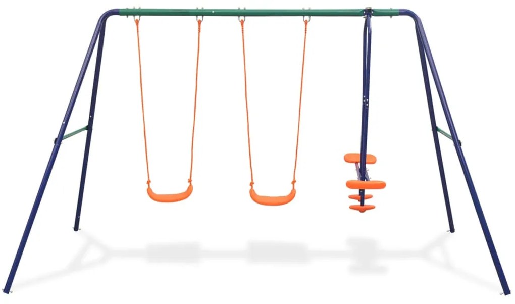 Súprava hojdačiek so 4 sedadlami, oranžová