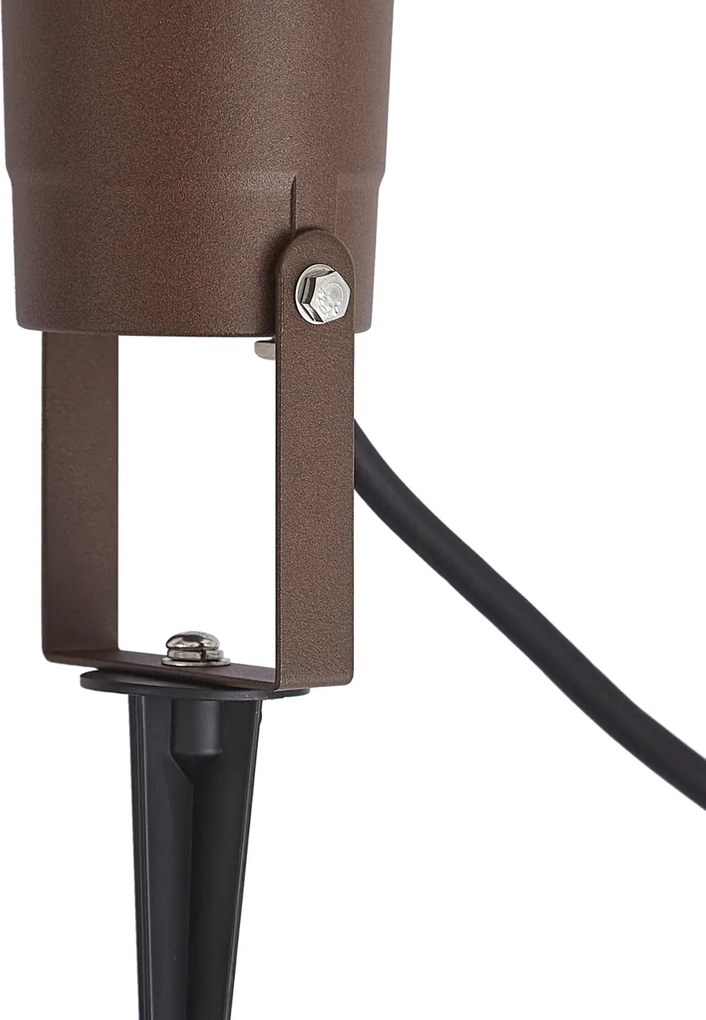 Moderné záhradné bodové svietidlo hrdzavo hnedé vrátane kábla a zástrčky 204 cm IP65 - Basic