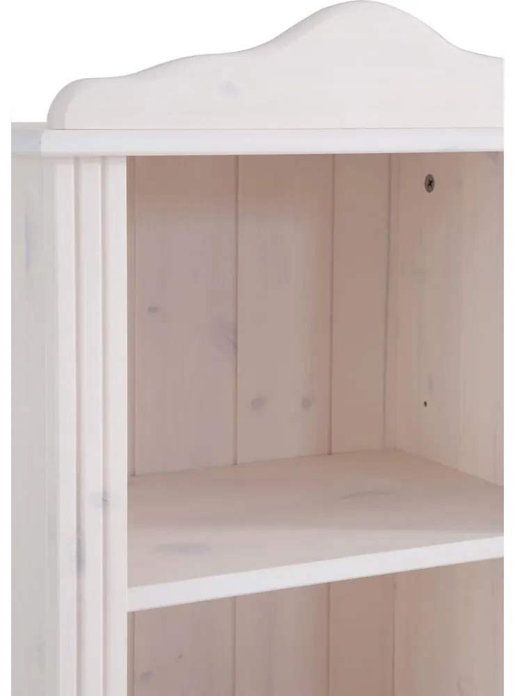 Biela knižnica z borovicového dreva 77x116 cm Ella – Støraa