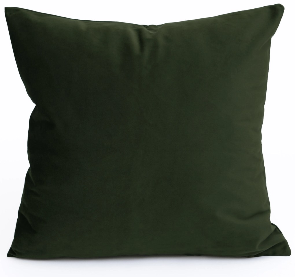 Zamatová obliečka na vankúš Cesar 40 x 40 cm - tmavo zelená