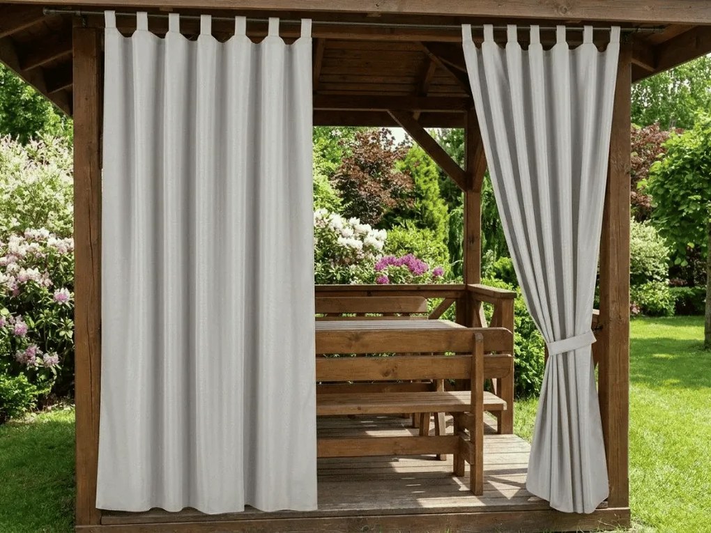 Záhradná záclona GARDIO ELEGANT vodoodolná 150x220, sivá