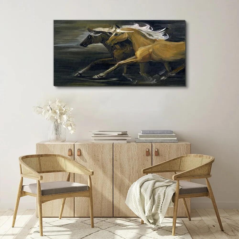 Obraz canvas Abstrakcie zvierat Kone