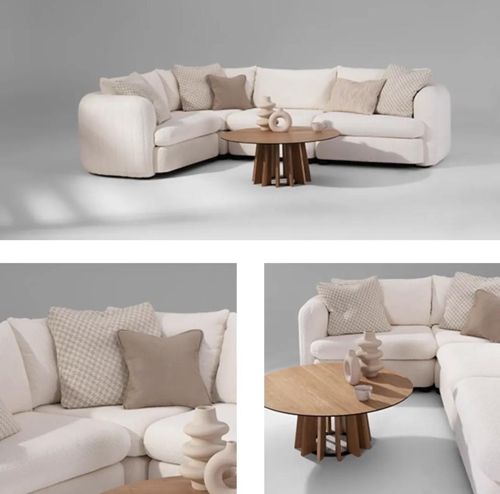 PROXIMA.store - Luxusný minimalistický rohový gauč PLEASURE MINI DRUH LÁTKY: ABRIAMO - 2