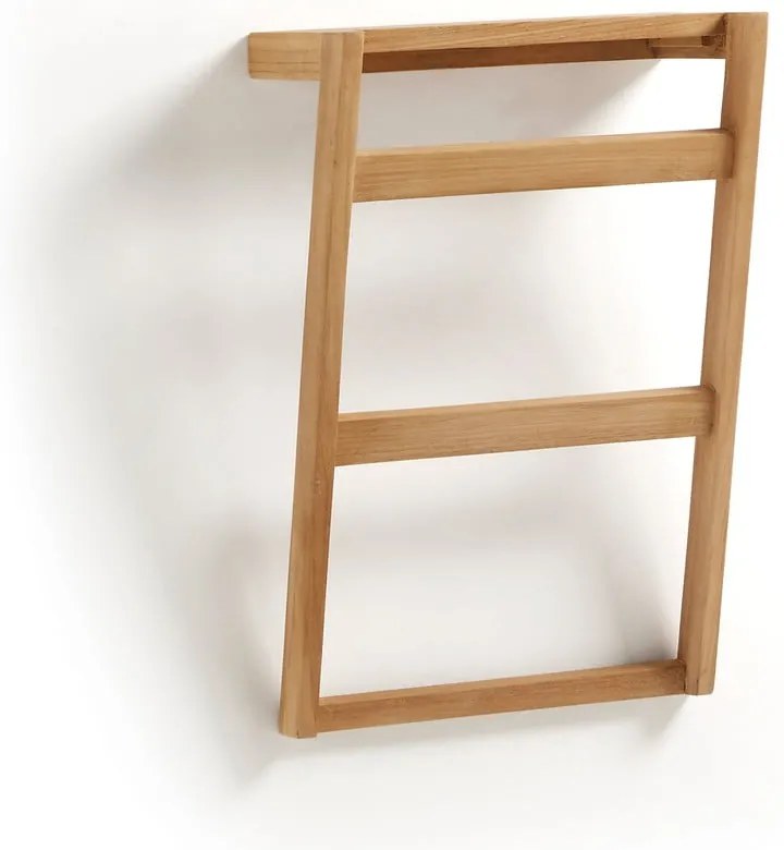 Nástenný vešiak na uteráky z teakového dreva Kave Home Sunday