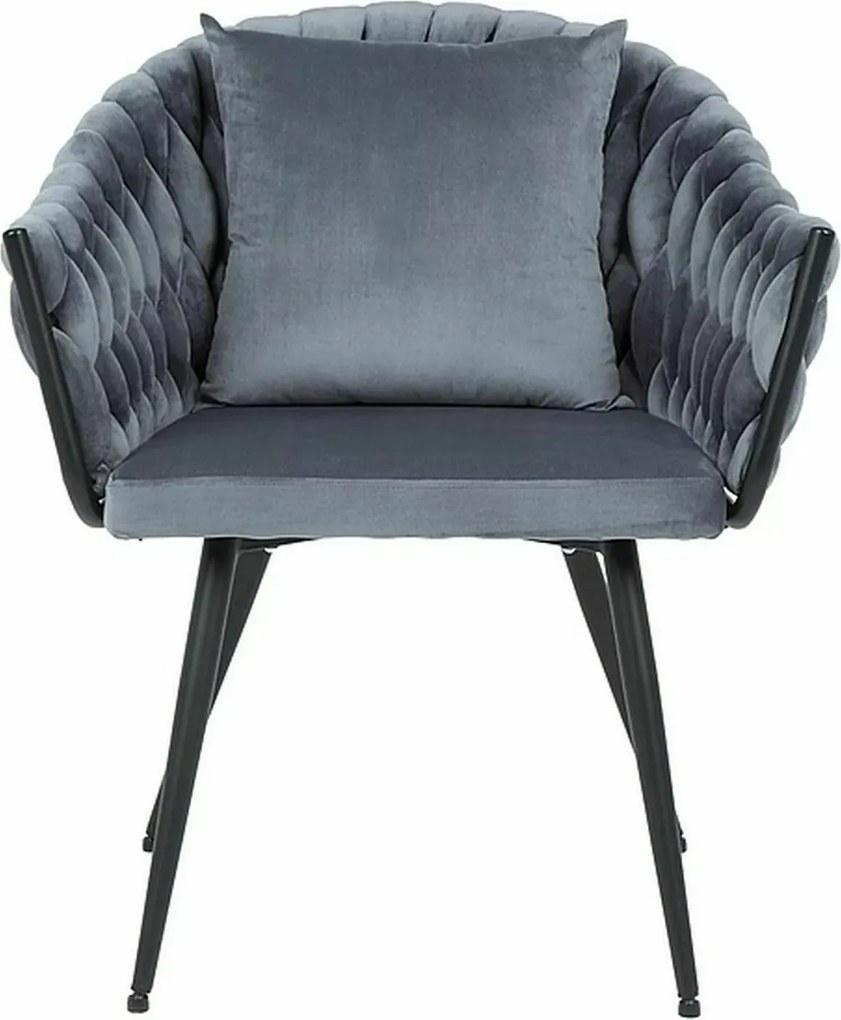 SI Stolička Nuvo Velvet sivý