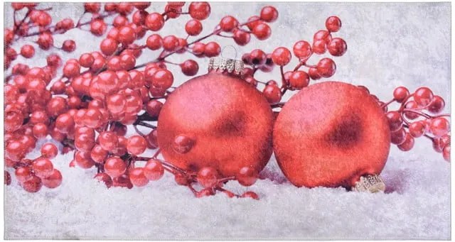 Červeno-biely koberec Vitaus Berries, 120 × 160 cm