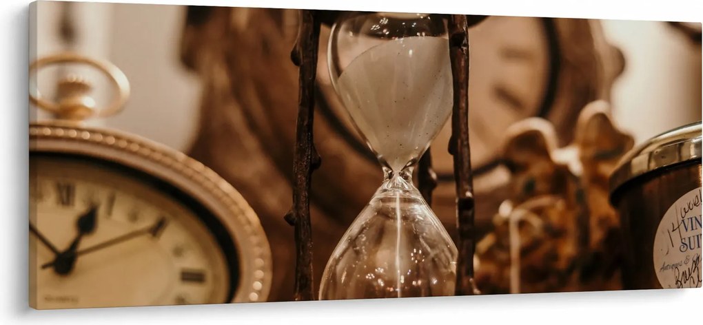 Obraz - presýpacie hodiny (120x50 cm)