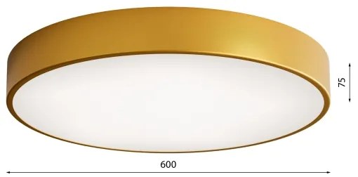 LED Stropné svietidlo CLEO LED/69W/230V 4000K pr. 60 cm zlatá