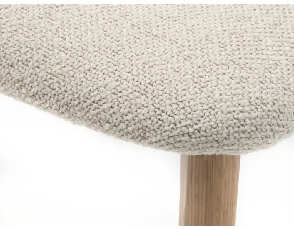 Krémovobiela/v prírodnej farbe jedálenská stolička Elim – Unique Furniture