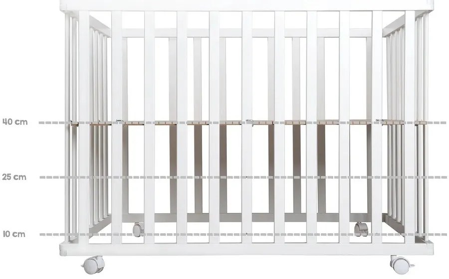 Biela detská ohrádka 100x75 cm Roba style – Roba