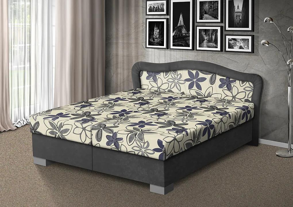 Nabytekmorava Čalúnená posteľ s úložným priestorom Sára170 čalúnenie: hnedá/MEGA 17 hnedá, Typ roštov: polohovacie