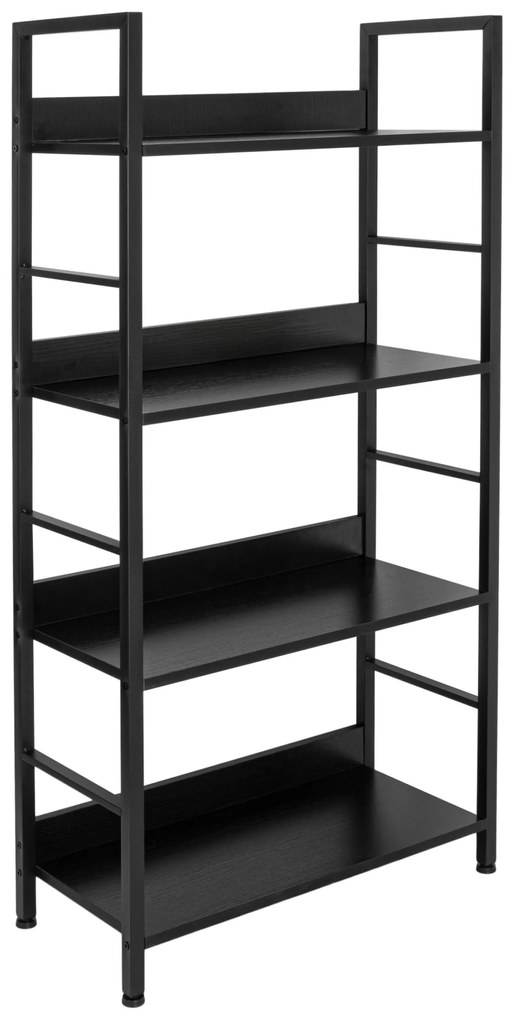 Regál VARBERG 125x60 cm čierny