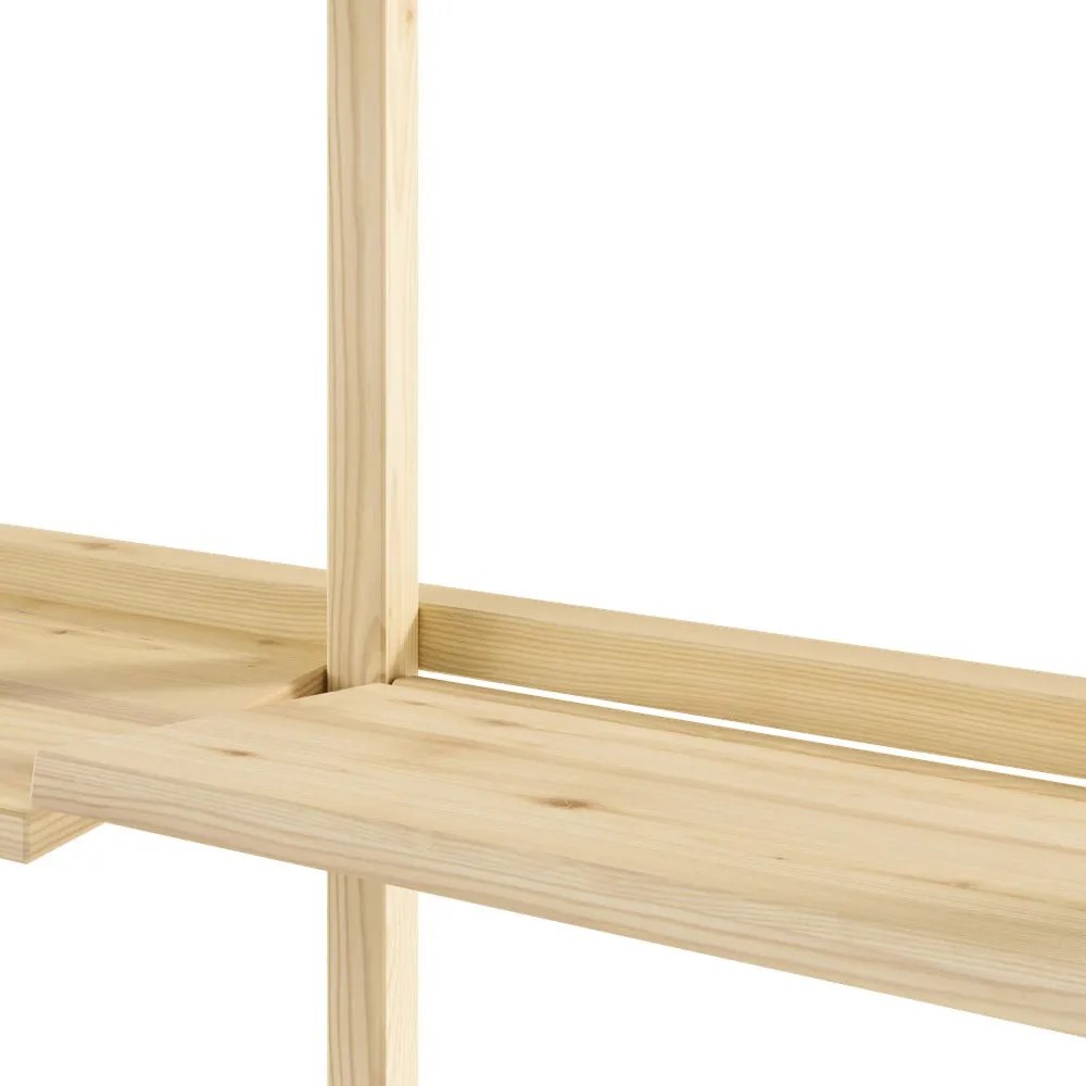 Nástenná knižnica z borovicového dreva v prírodnej farbe 66x127 cm Groove – Karup Design