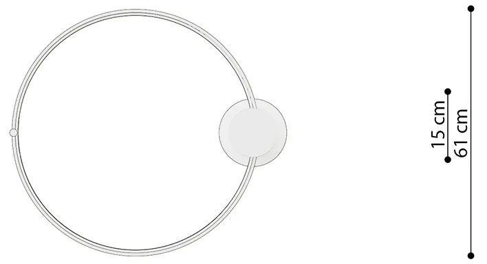 Stropné LED svietidlo Rio 55, 1x LED 30w, 3000k, b