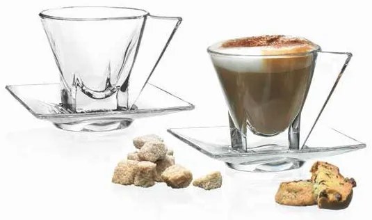 RCR FUSION ŠÁLKA NA KÁVU/CAPPUCCINO + PODŠÁLKA 190ML SADA 2 KS