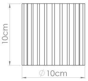 Sollux  SL.1779 - Bodové svietidlo AURA 1xGU10/10W/230V 10 cm biela