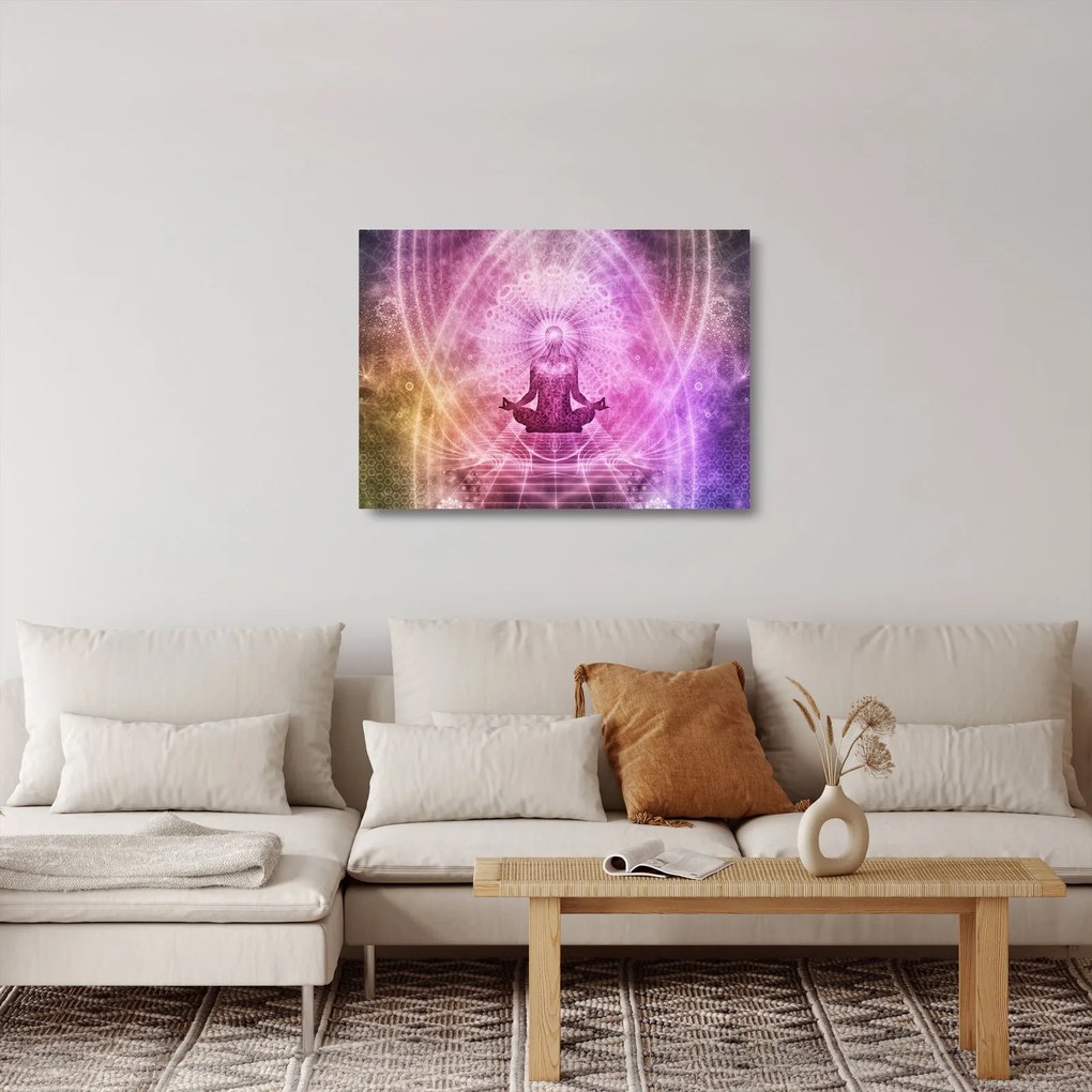 Sklenený obraz meditácie (70x50 cm)