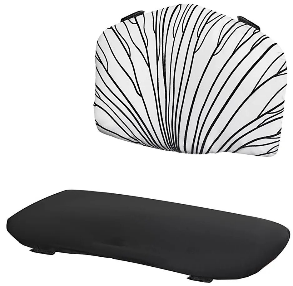 KINDERKRAFT - Polstrovanie pre detskú jedálenskú stoličku ENOCK čierna/biela