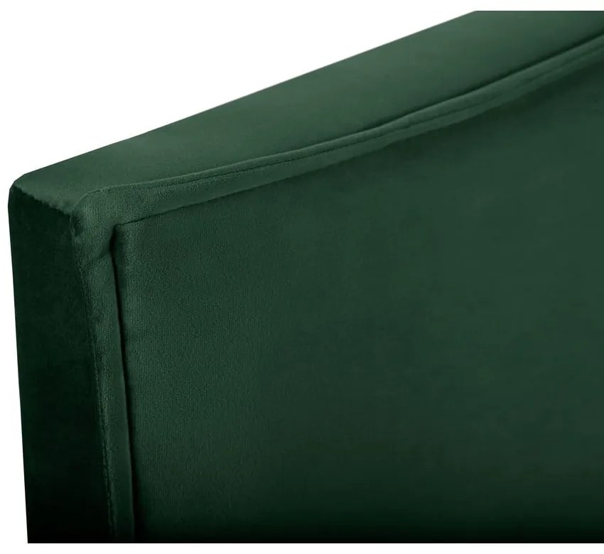 Tmavozelené čelo postele 180x120 cm Natalia – Milo Casa