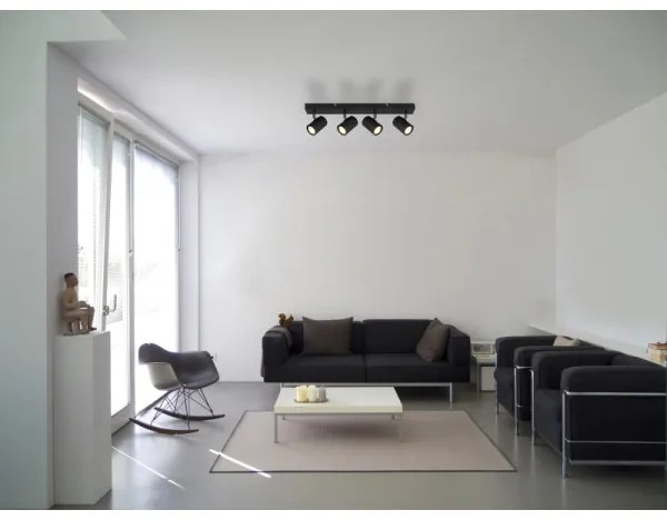 Globo 57918-4B - Bodové svietidlo JAMES 4xGU10/25W/230V čierna