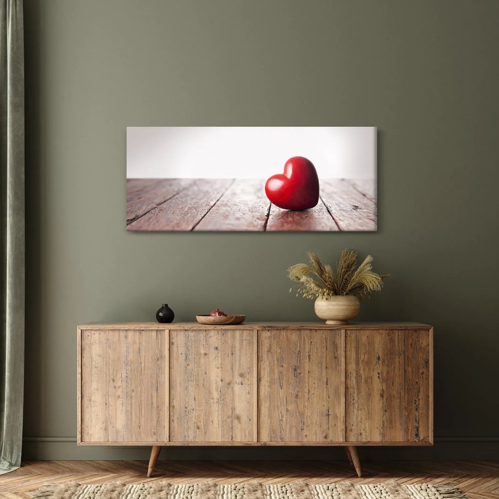 Obraz dreveného srdca (120x50 cm)