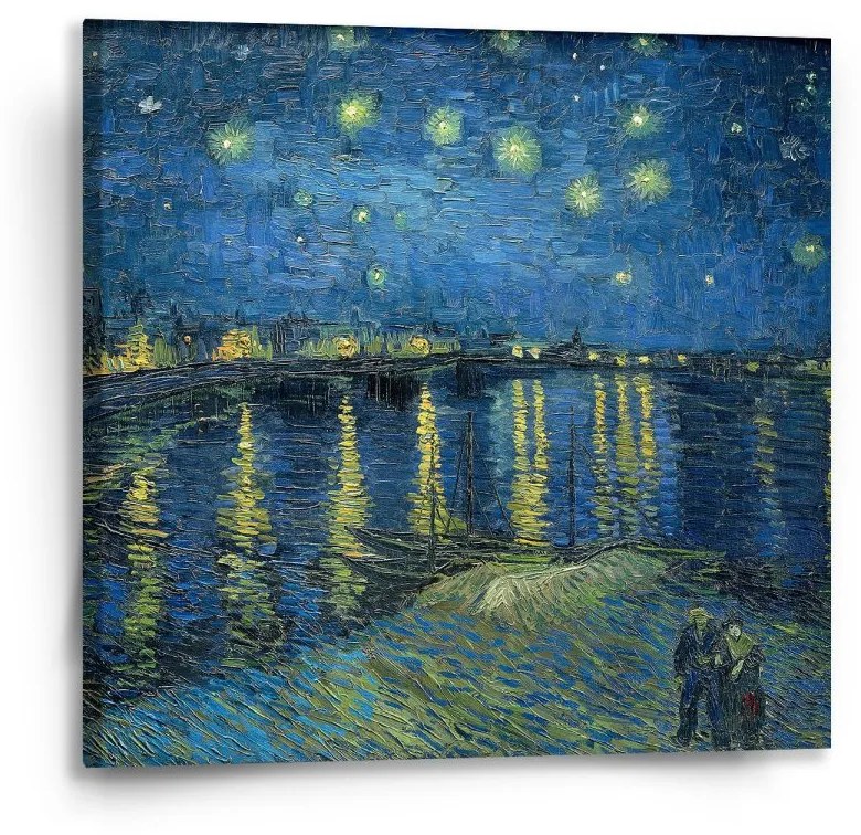Sablio Obraz Hviezdna noc nad Rhônou - Vincent van Gogh - 50x50 cm
