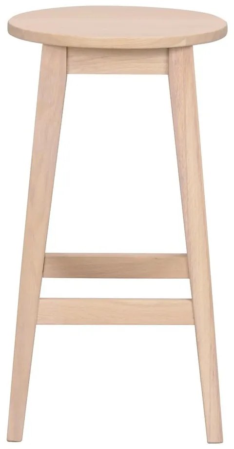 Barová stolička z dubového dreva v prírodnej farbe (výška sedadla 65 cm) Austin – Rowico