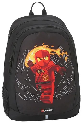 Lego Školská taška s príslušenstvom, 3-dielna súprava Ninjago, červená  (100376255)