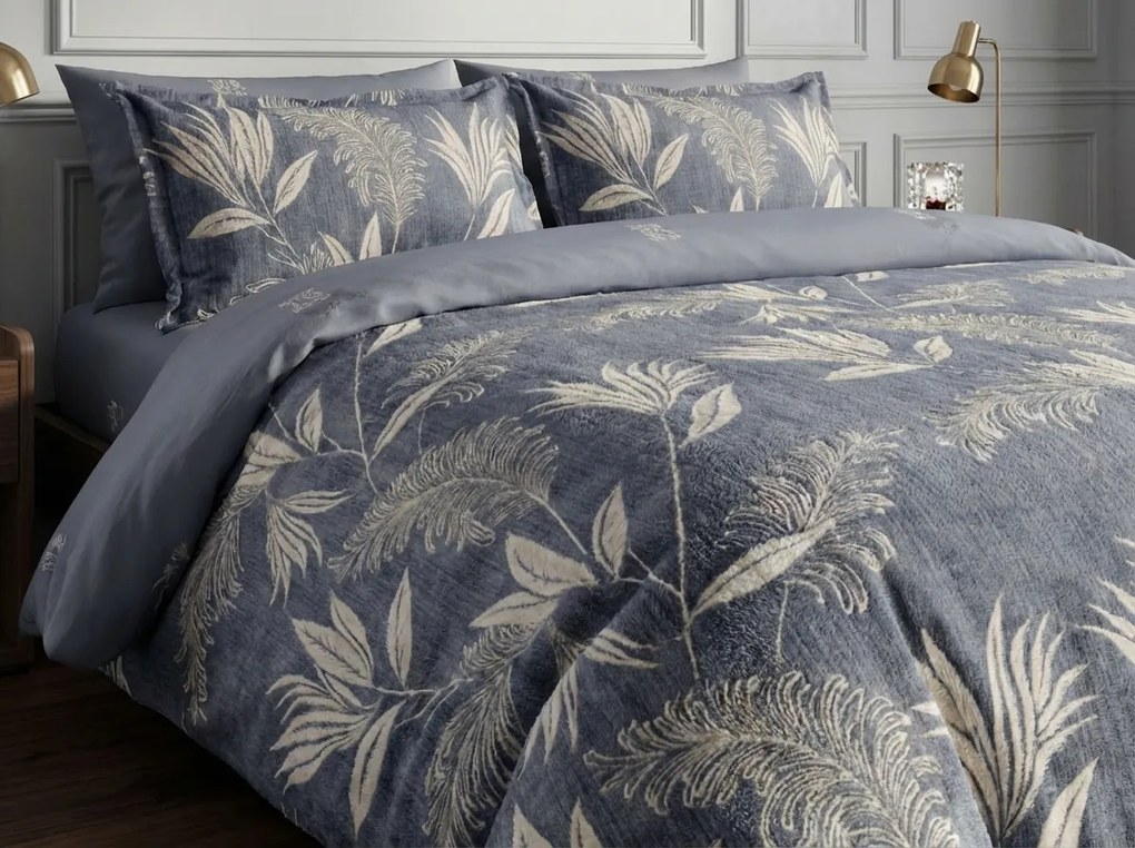 Obojstranné obliečky DUO SENSE INDIGOLE vzorované + obliečka na vankúšik 40x50 cm ZDARMA Rozmer obliečky: 70 x 90 cm | 140 x 200 cm