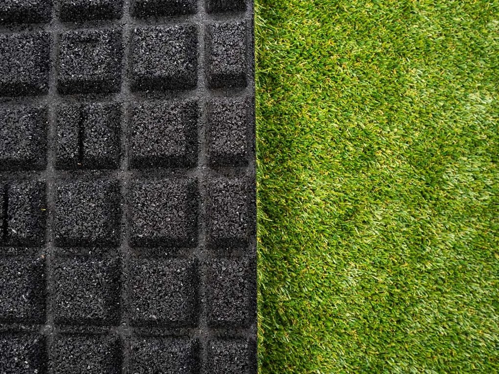 Gumová trávniková dlaždica ASLON 50 x 50 cm, Forest Green