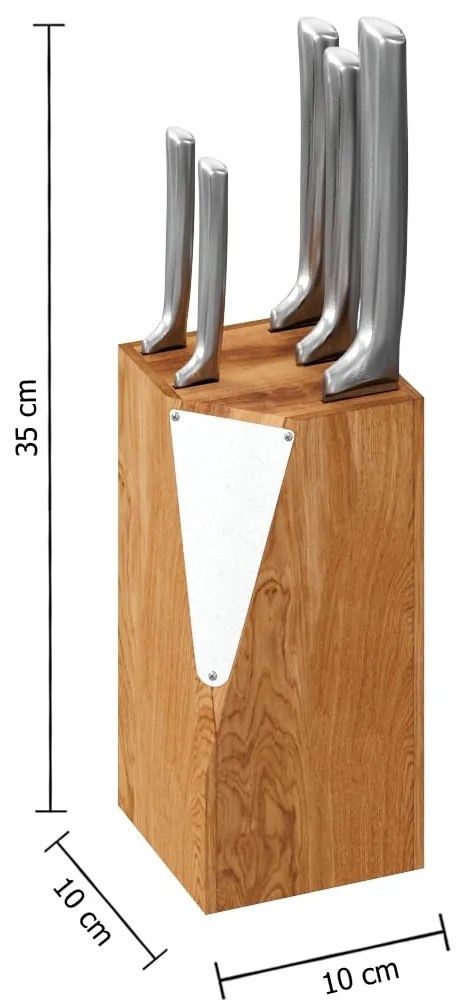 Nôž so stojanom Nilson sada 5ks