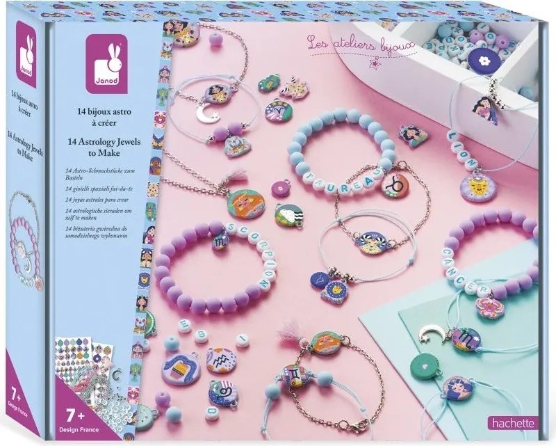 Janod Kreatívna sada Výroba šperkov so šperkovnicou Znamenia Zverokruhu