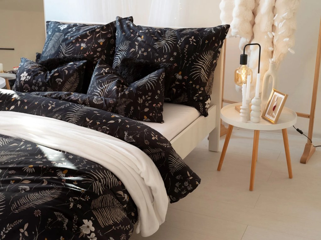 Bavlnené obliečky Renforcé – Gloria čierne