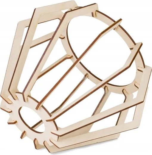 BERGE LED závesné stropné svietidlo, drevený trám, 2xE27, brilantný drevený luster