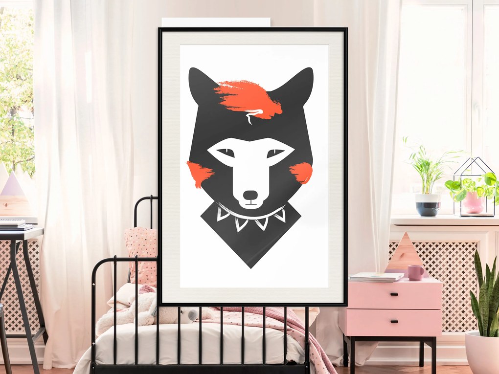 Artgeist Plagát - Polite Fox [Poster] Veľkosť: 20x30, Verzia: Čierny rám