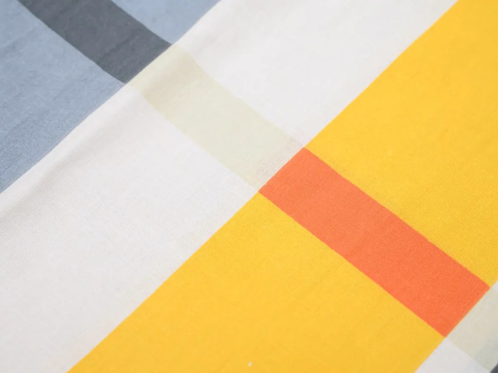 Obliečky z Renforcé bavlny ORANGE KUBE farebné Rozmer obliečky: 70 x 90 cm | 140 x 200 cm