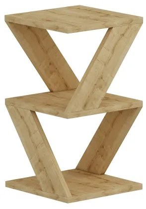 Odkladací stolík ALBENI 50x30 cm hnedá