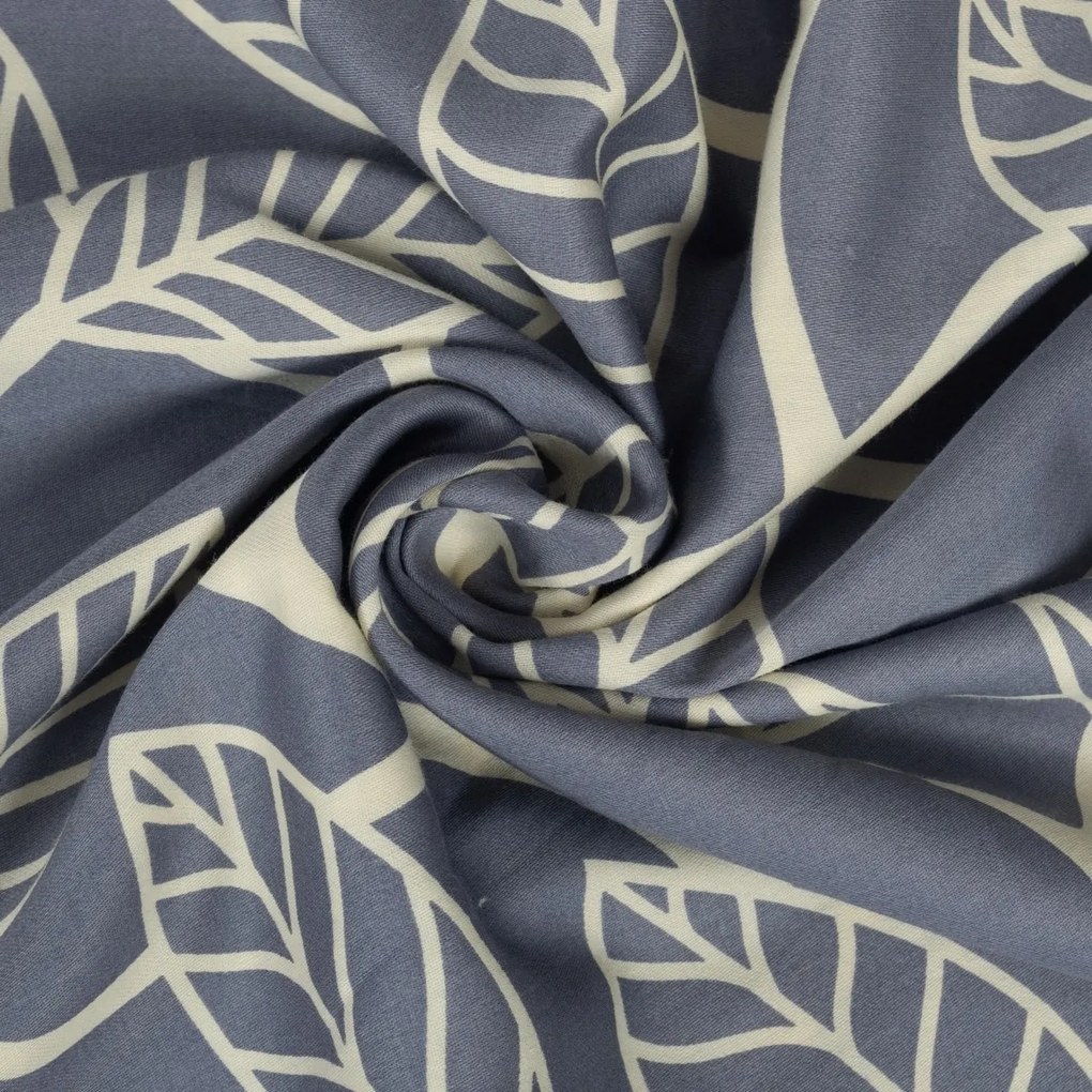 Matex Saténové povlečenie Zlaté listy, 140 x 200 cm, 70 x 90 cm