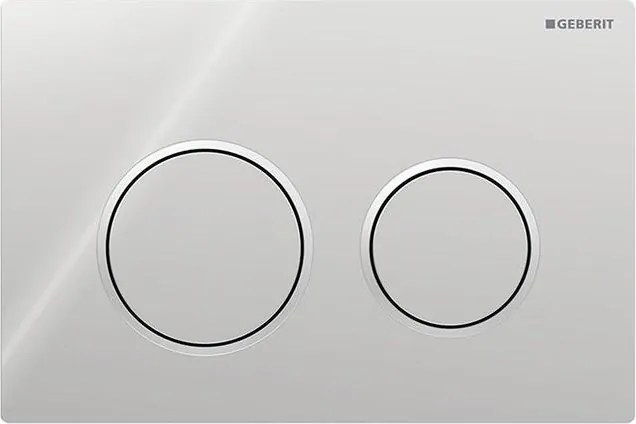 Geberit 115.085.KH.1-Splachovacie tlačidlo Omega20 21,2x14,2 cm lesklý chróm/matný chróm