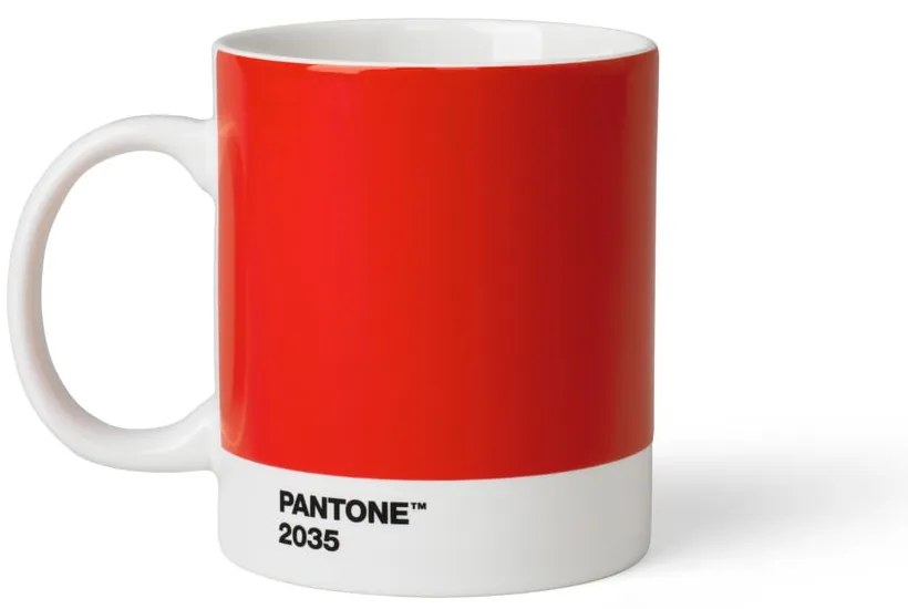 Červený keramický hrnček 375 ml Red 2035 - Pantone