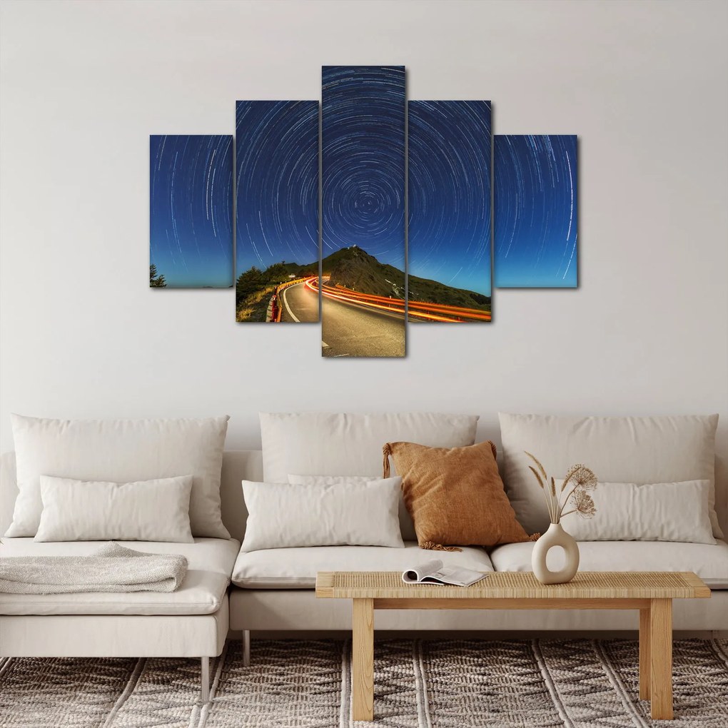 Obraz rotujúcich hviezd (150x105 cm)