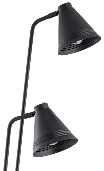 Argon 7077 - Stojacia lampa AVALONE 2xE27/15W/230V čierna